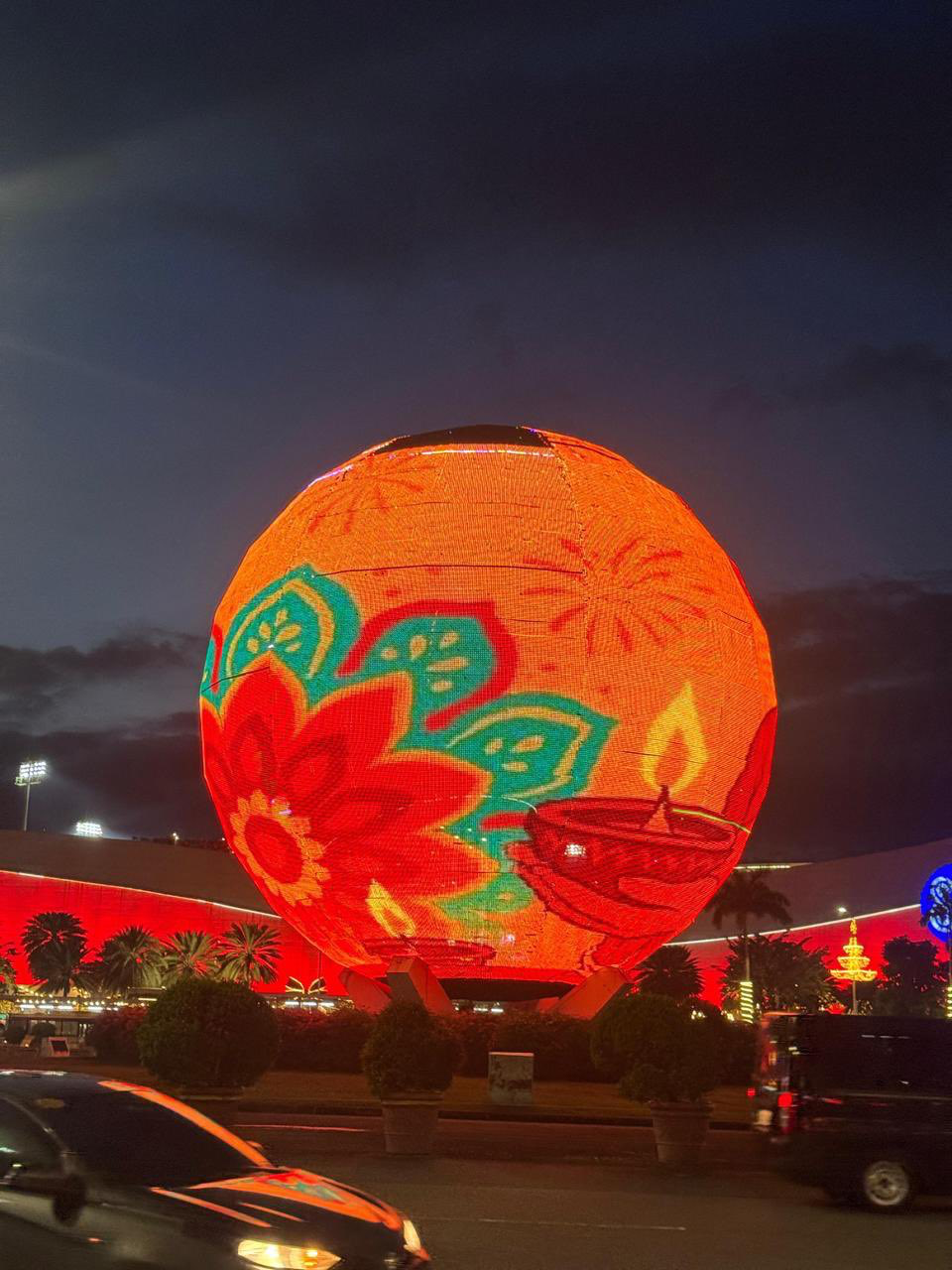 Mall of Asia Globe lighted to celebrate Deepavali’s inscription on UNESCO’s Intangible Cultural Heritage list 10 December 2025
